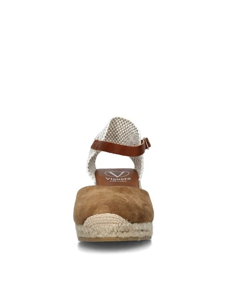ESPADRILLAS CON ZEPPA E CINTURINO DONNA BEIGE