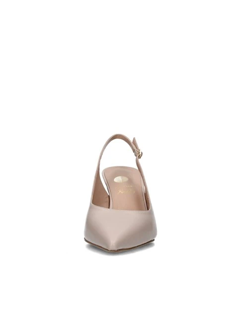 SLINGBACK IN PELLE CON CINTURINO REGOLABILE DONNA ROSA