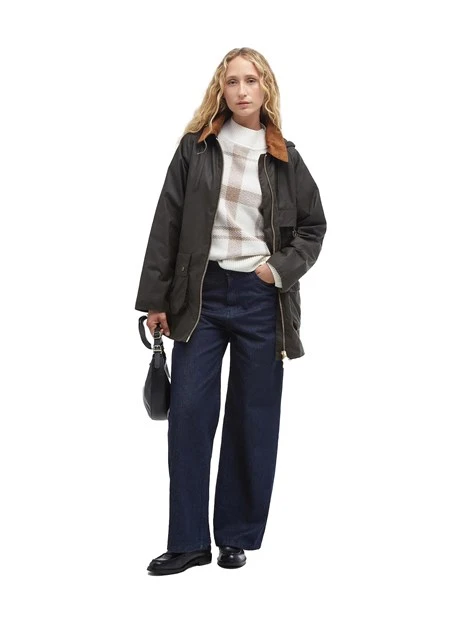 GIACCA CERATA HIGHCLERE  DONNA VERDE