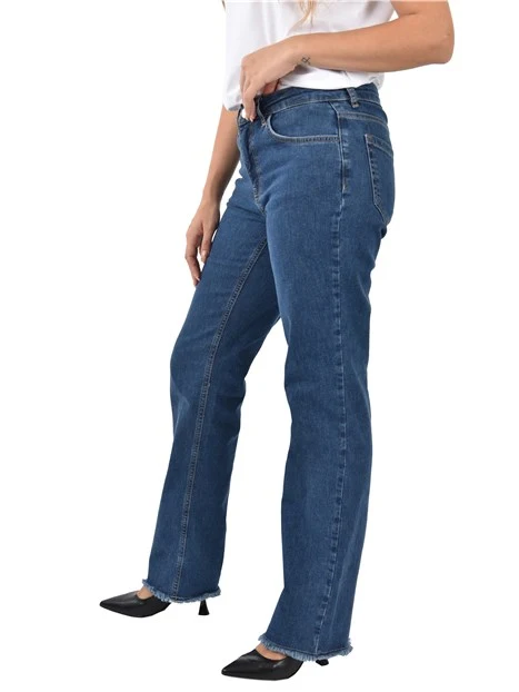 JEANS REGULAR MODELLO CINQUE TASCHE DONNA BLU