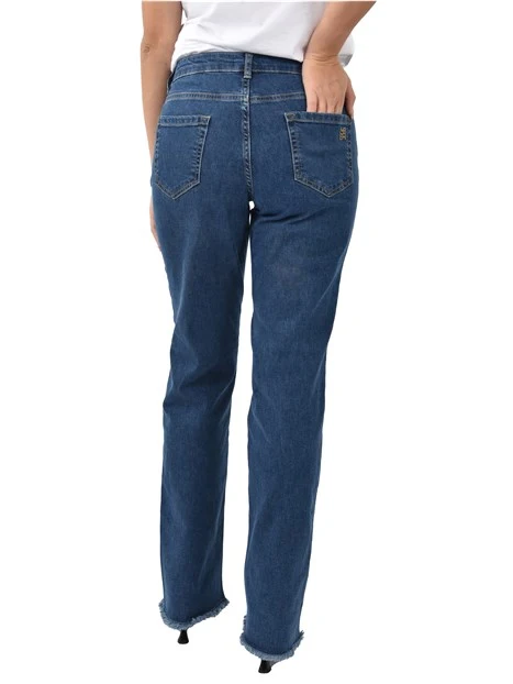 JEANS REGULAR MODELLO CINQUE TASCHE DONNA BLU