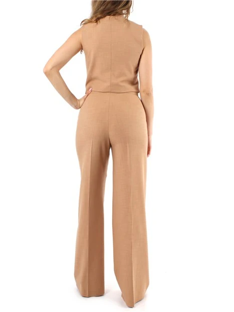 COMPLETO GILET E PANTALONE DONNA BEIGE