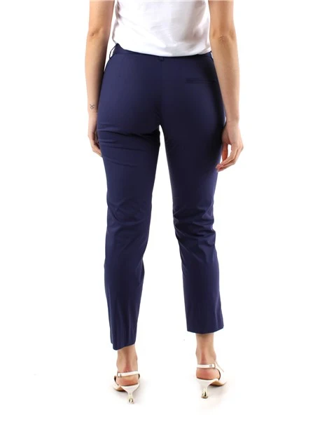 PANTALONI CHINO MISTO COTONE DONNA BLU