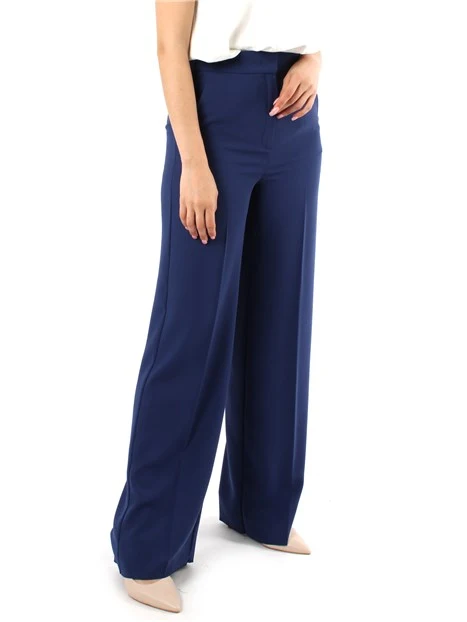 PANTALONI DRITTI DONNA BLU