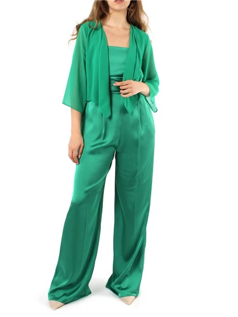 COPRISPALLE IN GEORGETTE DONNA VERDE SMERALDO