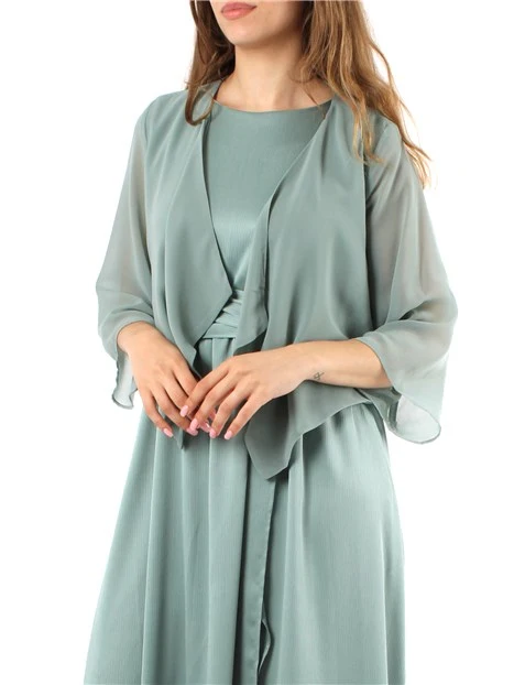COPRISPALLE IN GEORGETTE DONNA VERDE