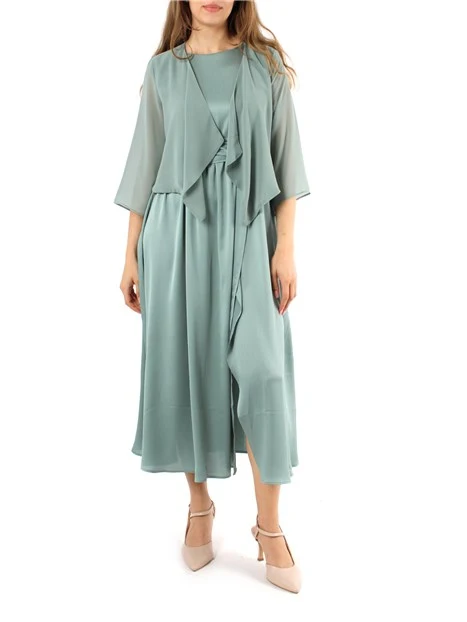 COPRISPALLE IN GEORGETTE DONNA VERDE