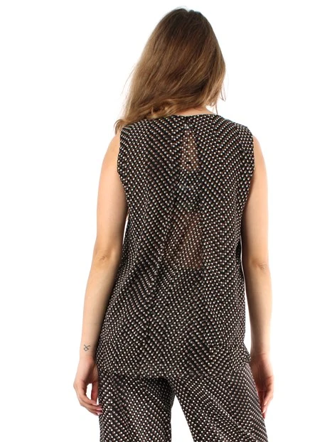 TOP A POIS DONNA NERO