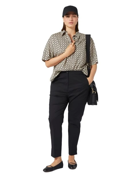 PANTALONI A SIGARETTA SLIM DONNA NERO
