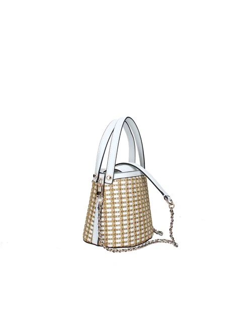 BORSA A MANO HWWG9647030 ATALIA DONNA BEIGE BIANCO