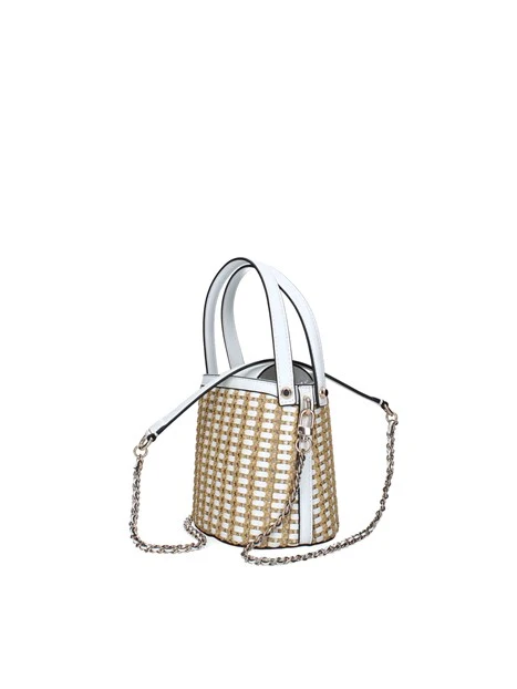 BORSA A MANO HWWG9647030 ATALIA DONNA BEIGE BIANCO