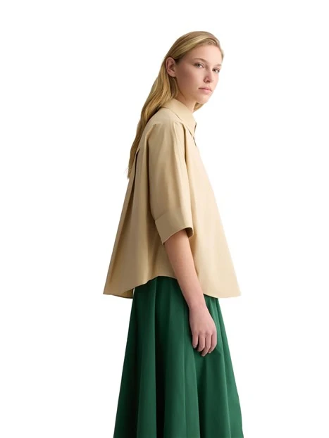 CAMICIA BOXY DONNA BEIGE