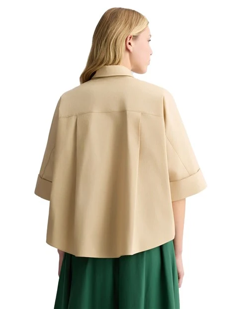CAMICIA BOXY DONNA BEIGE