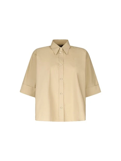 CAMICIA BOXY DONNA BEIGE