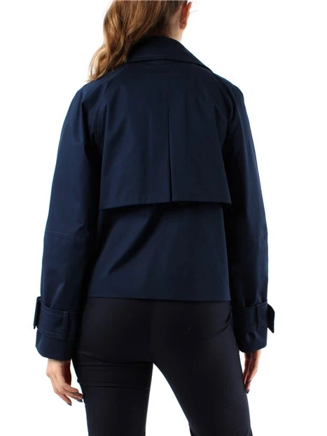 TRENCH CORTO SVASATO DONNA BLU