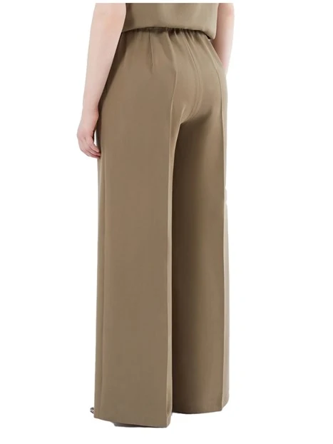 PANTALONI PALAZZO IN TENCEL DONNA VERDE