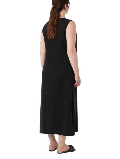 ABITO LUNGO IN TENCEL DONNA NERO