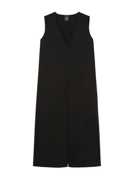 ABITO LUNGO IN TENCEL DONNA NERO