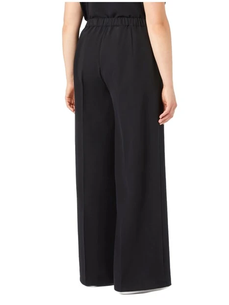 PANTALONI PALAZZO IN TENCEL DONNA NERO