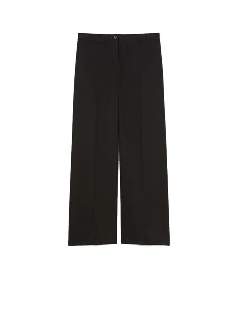 PANTALONI PALAZZO IN TENCEL DONNA NERO