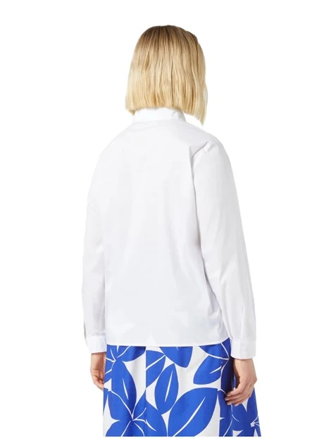 CAMICIA CITRATO IN POPELINE DI COTONE DONNA BIANCO
