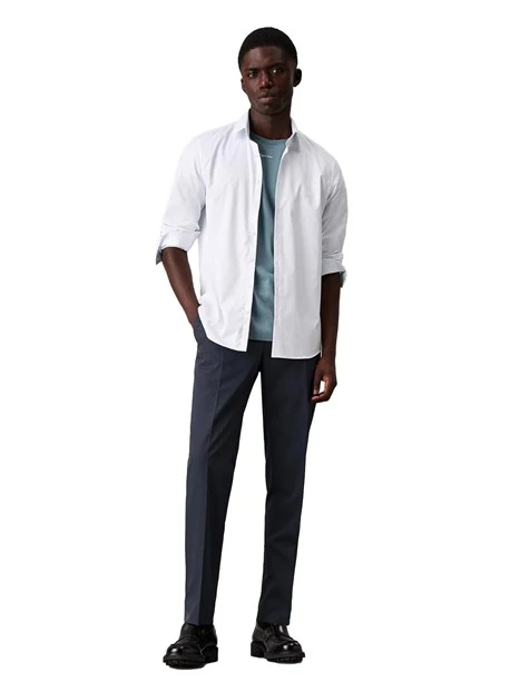 PANTALONI CHINO SLIM AFFUSOLATI UOMO BLU