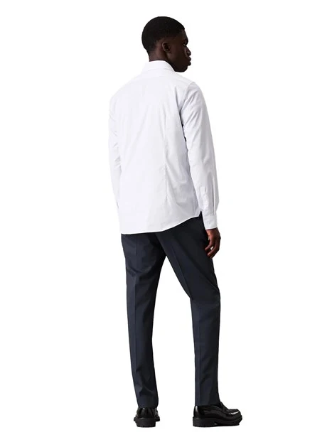 PANTALONI CHINO SLIM AFFUSOLATI UOMO BLU