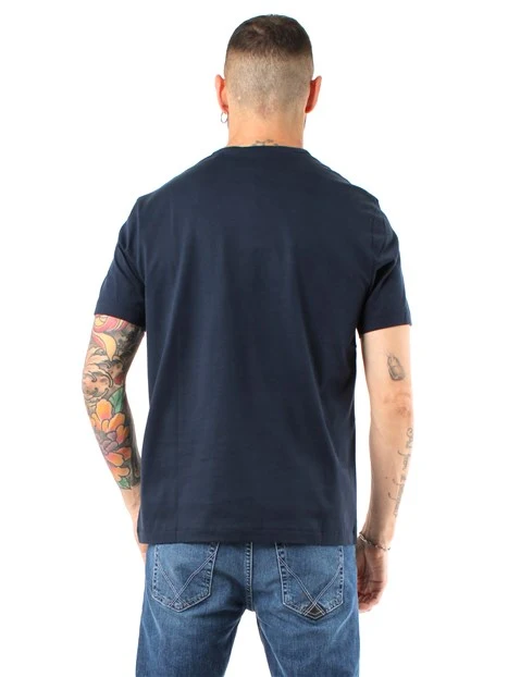 T-SHIRT MANICA CORTA BASICA UOMO BLU