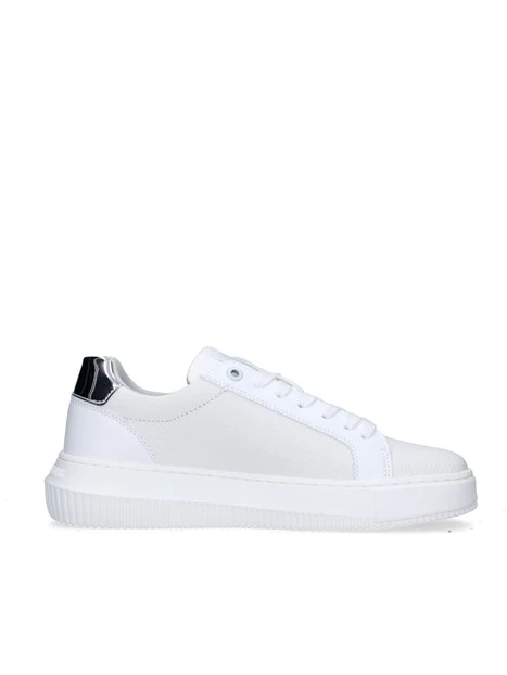 SNEAKERS BASSE YW0YW01769 DONNA BIANCO ARGENTO