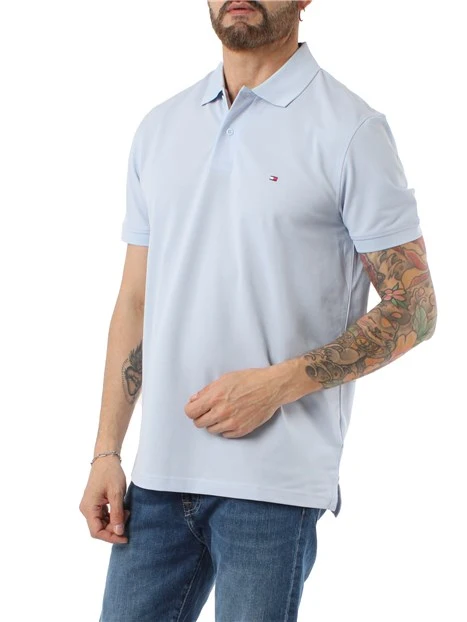 POLO MANICA CORTA PIQUET UOMO CELESTE