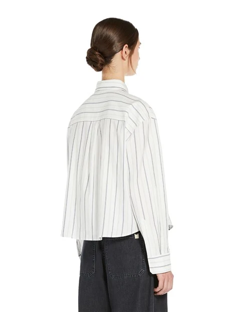 CAMICIA OXFORD A RIGEH DONNA BIANCO