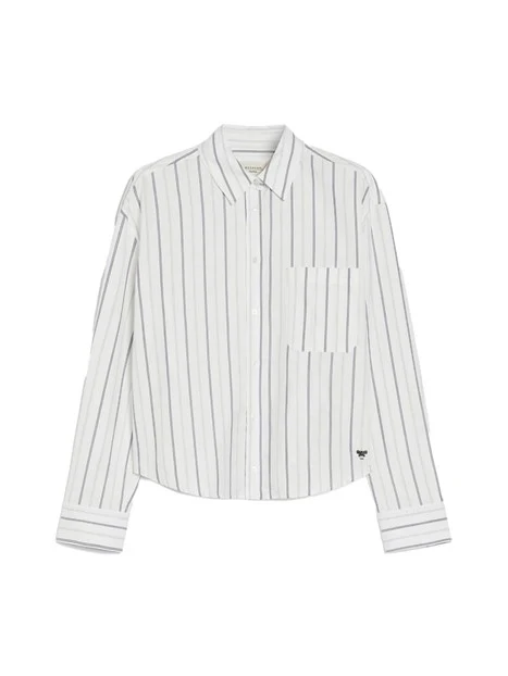 CAMICIA OXFORD A RIGEH DONNA BIANCO