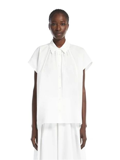 CAMICIA AMPIA IN COTONE DONNA BIANCO