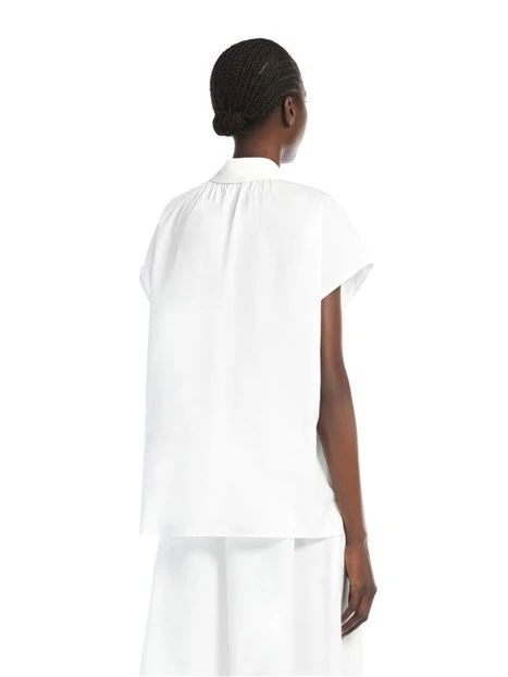 CAMICIA AMPIA IN COTONE DONNA BIANCO