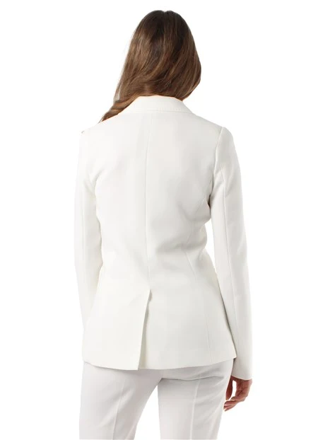 GIACCA BLAZER MONOPETTO IN CADY DONNA AVORIO