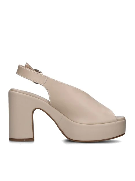 SANDALI TACCO ALTO E513645D DONNA BEIGE