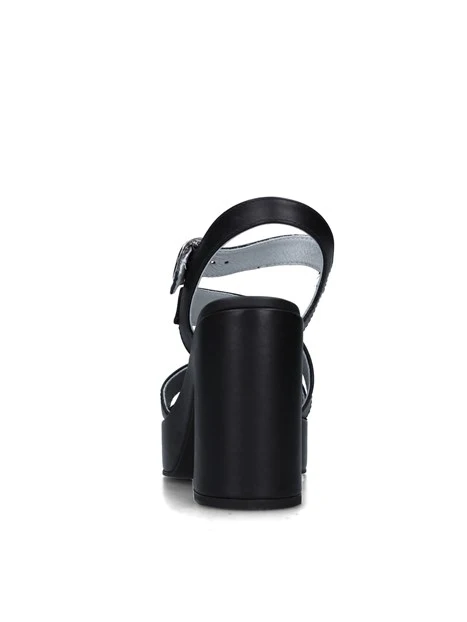 SANDALI TACCO ALTO E410400D DONNA NERO