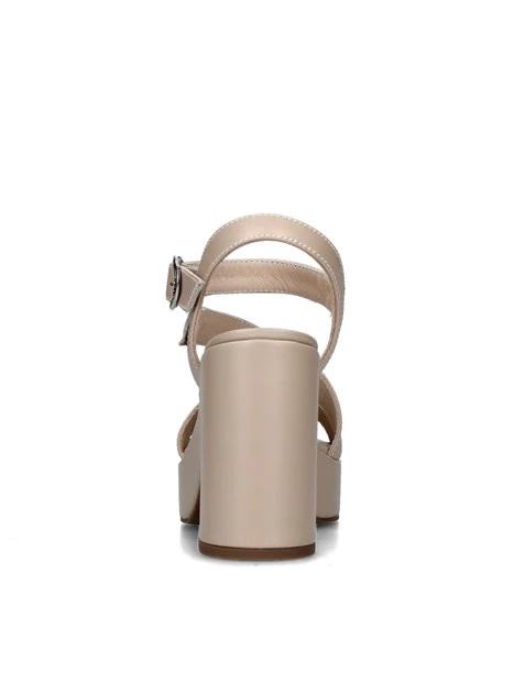 SANDALI TACCO ALTO E410400D DONNA BEIGE