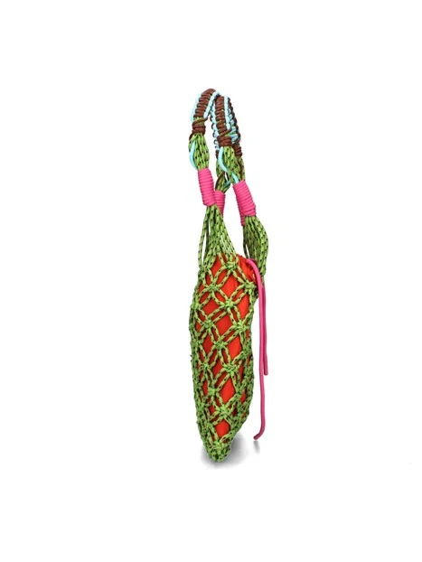 BORSA A MANO 104616A2E3 DONNA VERDE ARANCIO