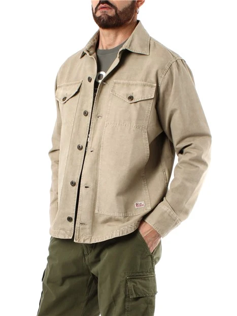 CAMICIA OVER LAGUNA UOMO BEIGE