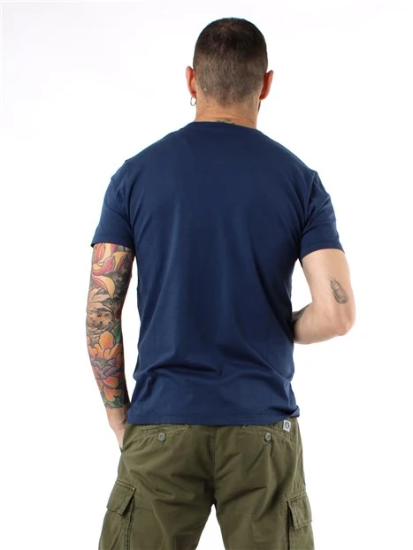 T-SHIRT MANICA CORTA IN JERSEY UOMO BLU NAVY