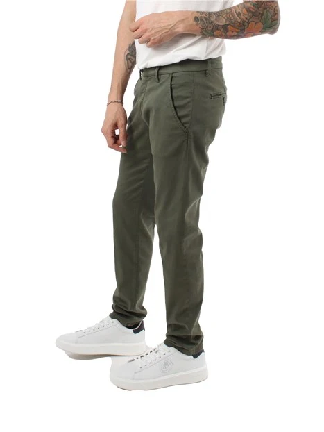 PANTALONE SLIM NEW ROLF UOMO VERDE