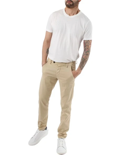 PANTALONE SLIM NEW ROLF UOMO BEIGE