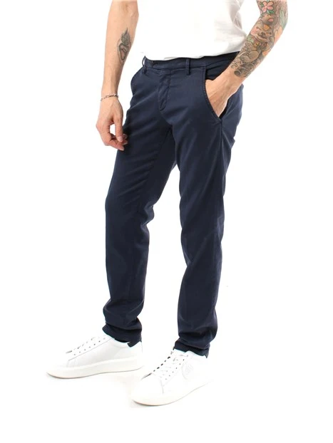 PANTALONE SLIM NEW ROLF UOMO BLU NAVY