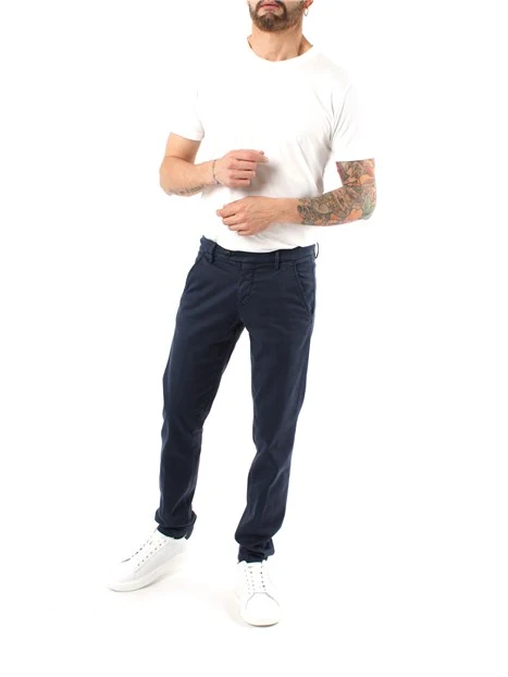 PANTALONE SLIM NEW ROLF UOMO BLU NAVY