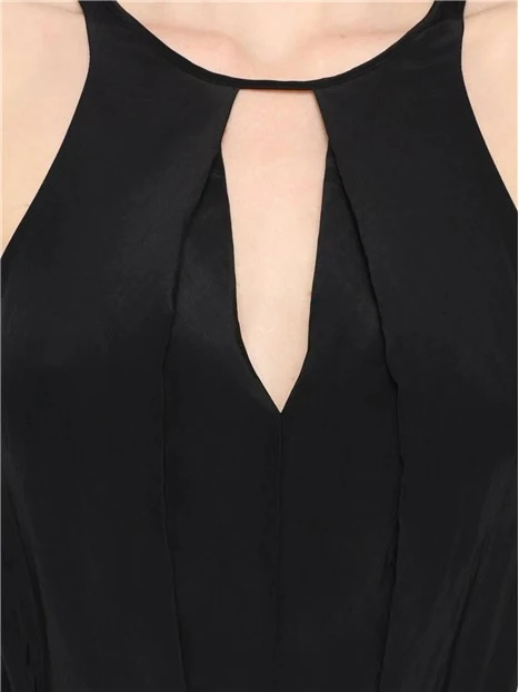 VESTITO LUNGO DONNA NERO