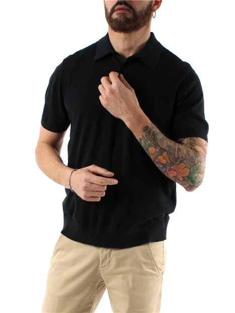 POLO MANICA CORTA CON LOGO RICAMATO UOMO VERDE