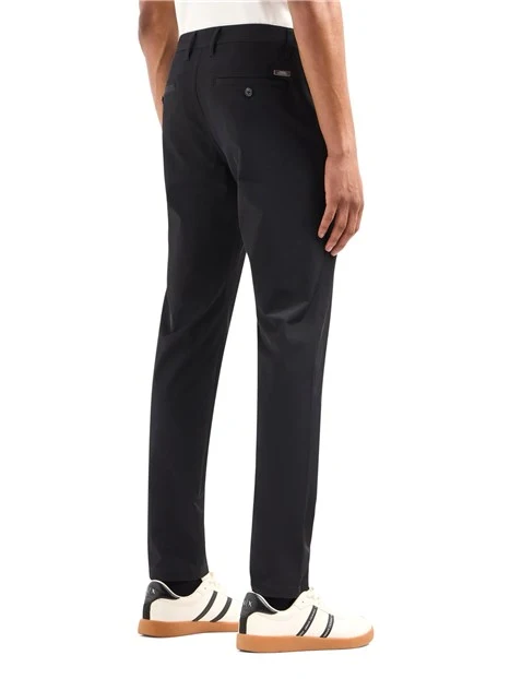 PANTALONI CHINO IN TWILL UOMO NERO