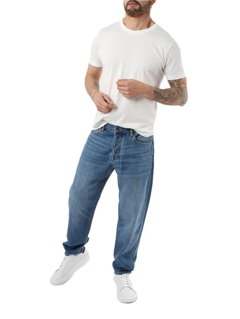 JEANS 5 TASCHE CARROT FIT UOMO BLU