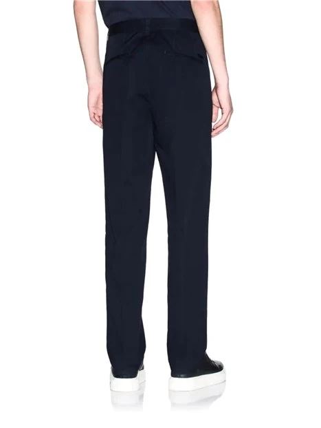 PANTALONI CHINO IN COTONE UOMO BLU NAVY